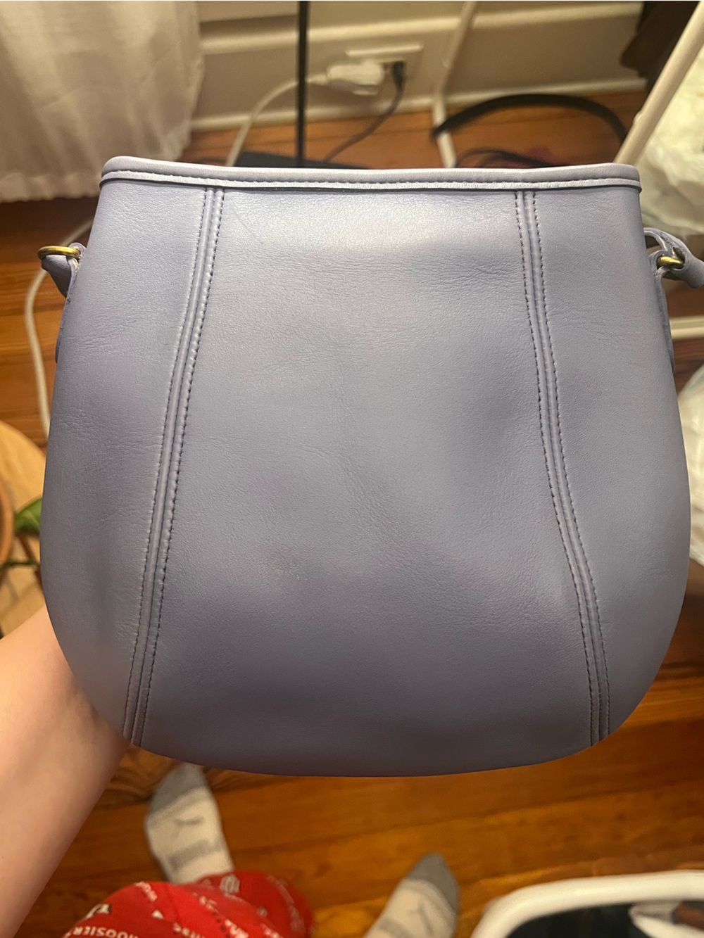 Vintage Coach Small Framed Pouch in Periwinkle #9990 - Picture 6 of 16